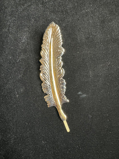 Metal Feather Silver and Gold