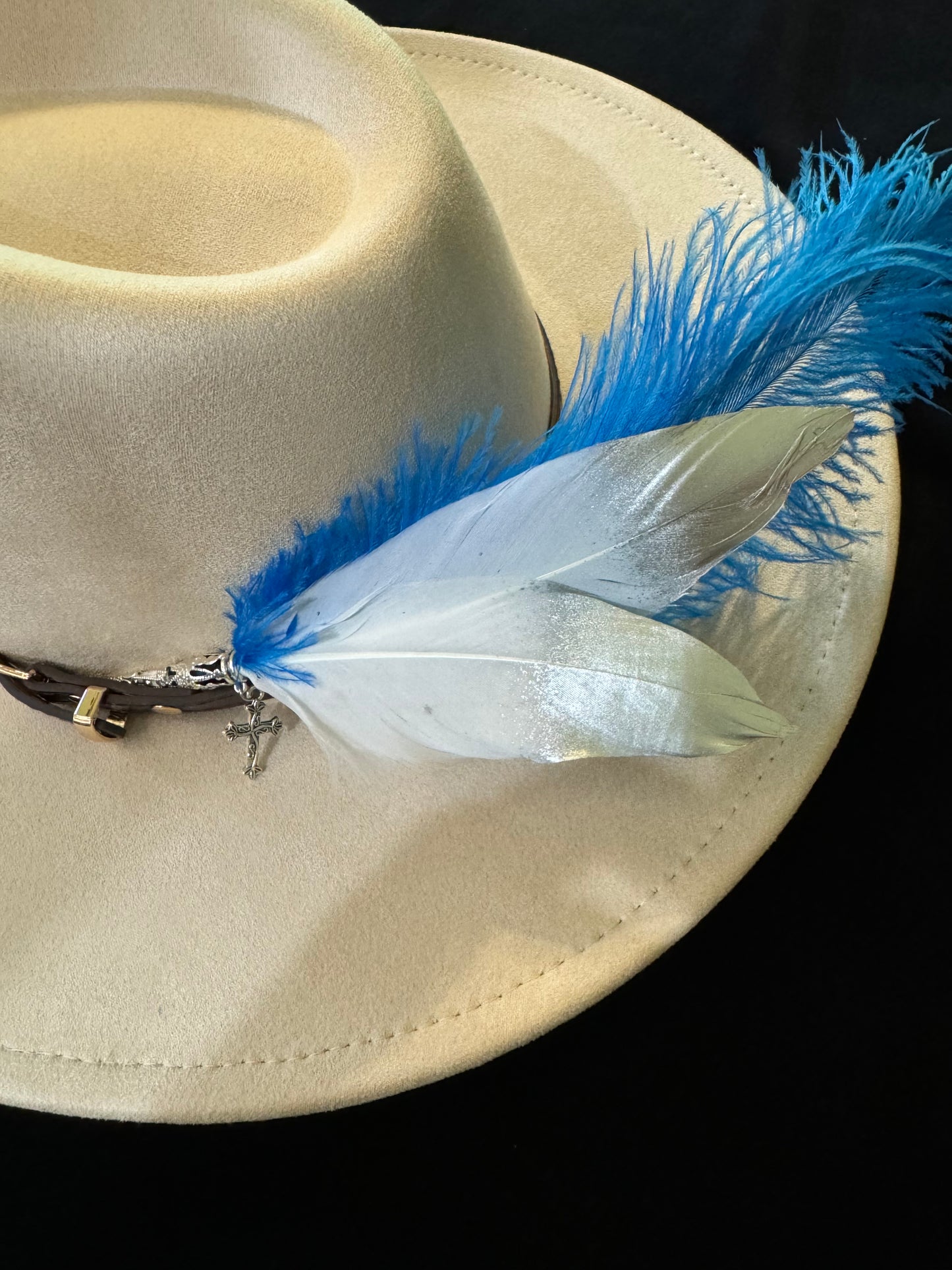 Custom Feather 111 Cross Charm