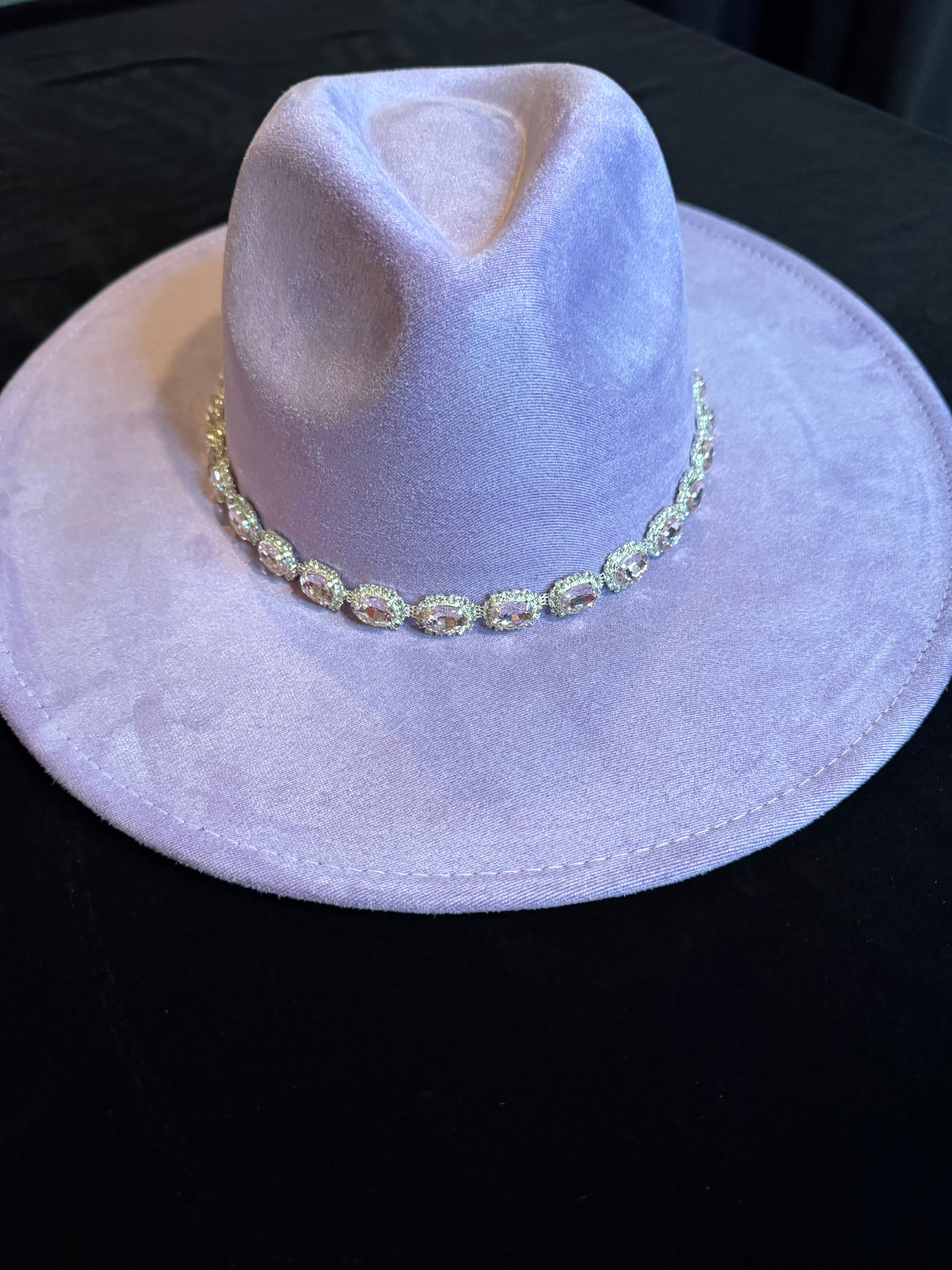 Vegan Suede Hat Purple